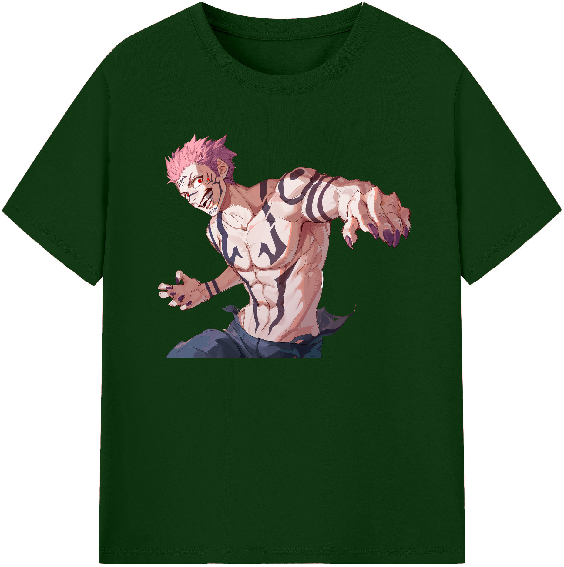 （画像用） 呪術廻戦 Jujutsu Kaisen 綿100％半袖Tシャツ（フロントプリント）